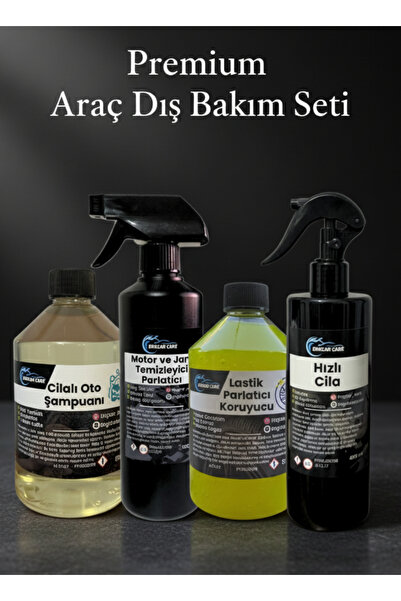 EngCar Care Premium Araba Dış Temizlik Bakım Seti | Şampuan Lastik Parlatıcı ...
