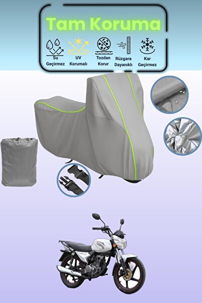 Dokaca Neo غطاء دراجة نارية رمادي نيون قماش مجدّل كوبا رازور 100 متوافق، غطاء...