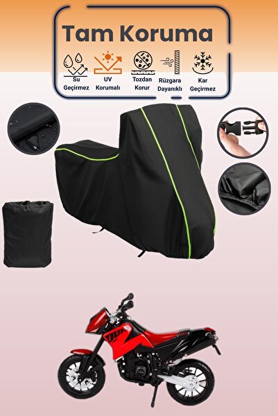 Dokaca Neo غطاء محرك متوافق مع Black Neon قماش مجدّل KTM 640 Duke II، غطاء حم...