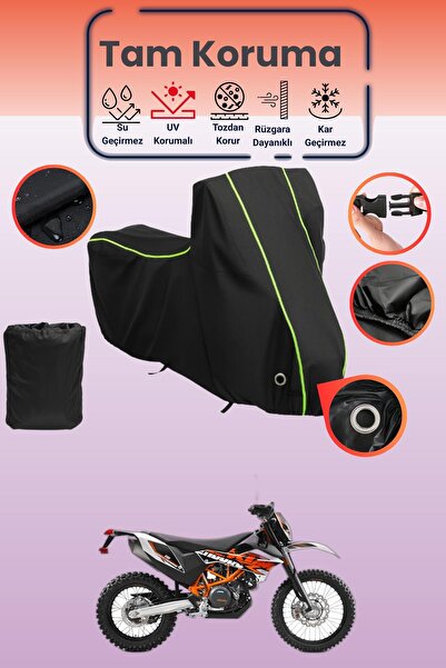 Dokaca Neo غطاء دراجة نارية متوافق مع KTM 690 Enduro R من Black Neon قماش مجد...