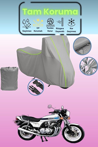 Dokaca Neo غطاء دراجة نارية رمادي نيون قماش مجدّل هوندا سي بي 900 بولدور متوا...