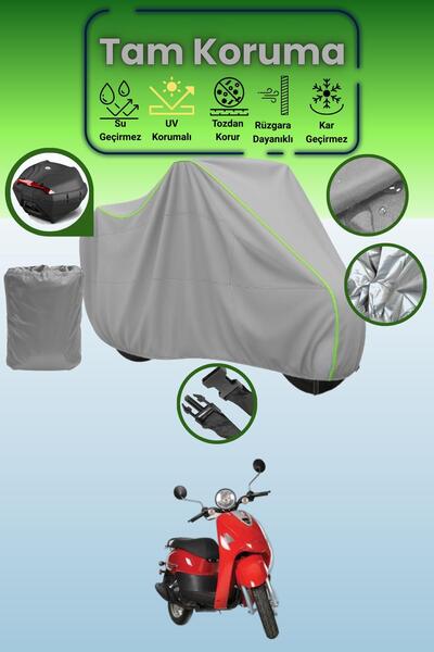 Dokaca Neo Gray Neon Corded Fabric Rear Bag Compatible Kanuni Pony 50 Compati...