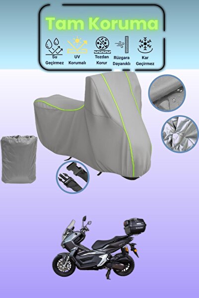 Dokaca Neo غطاء دراجة نارية رمادي نيون قماش مجدّل فالكون تي-ريكس 188 متوافق، ...