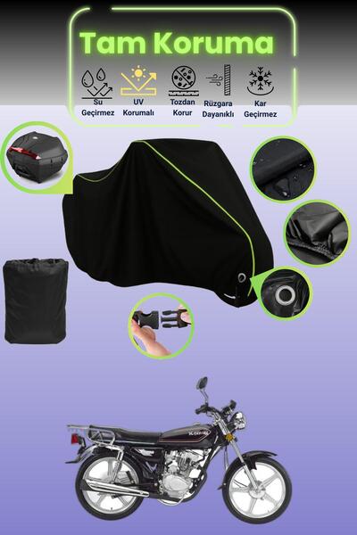 Dokaca Neo غطاء دراجة نارية متوافق مع كانوني BD100 من بلاك نيون قماش مجدّل، غ...