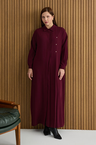 Aker Bordo Koza Logolu Elbise