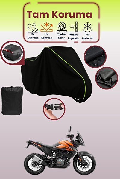 Dokaca Neo حقيبة خلفية باللون الأسود النيون قماش مجدّل متوافقة مع KTM 390 Adv...