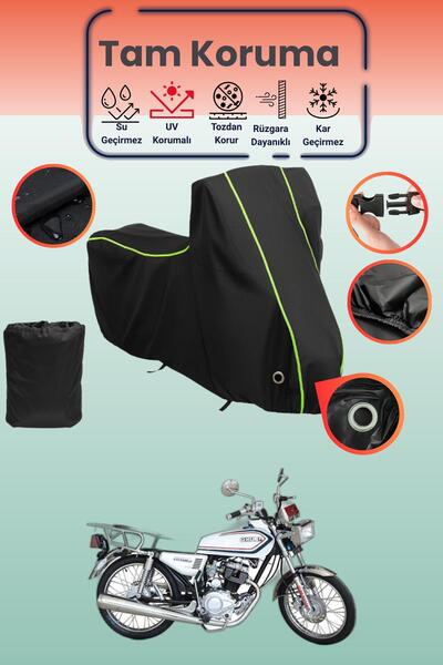 Dokaca Neo غطاء دراجة نارية متوافق مع كوبا تشيتا قماش مجدّل باللون الأسود الن...