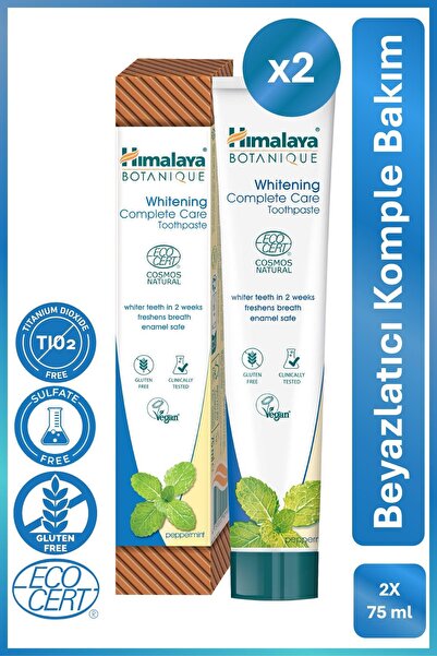 Himalaya Since 1930 Botanique Beyazlatıcı Komple Bakım Organik Diş Macunu 75m...