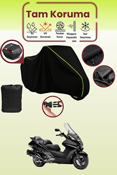 Dokaca Neo حقيبة خلفية باللون الأسود النيون قماش مجدّل متوافقة مع هوندا FJS 4...