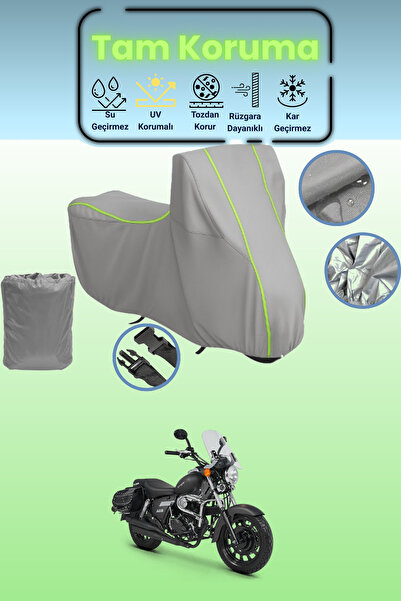 Dokaca Neo غطاء دراجة نارية رمادي نيون قماش مجدّل كوبا سوبرلايت 125 متوافق، غ...