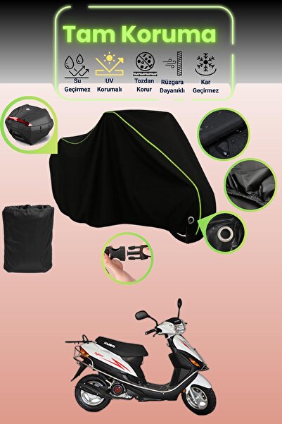 Dokaca Neo قماش دراجة نارية متوافق مع Kuba Fighter 50 باللون الأسود النيون قم...