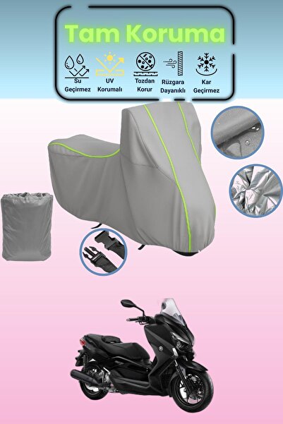 Dokaca Neo Gray Neon Corded Fabric Yamaha X-Max 250 Iron Max Abs Compatible M...