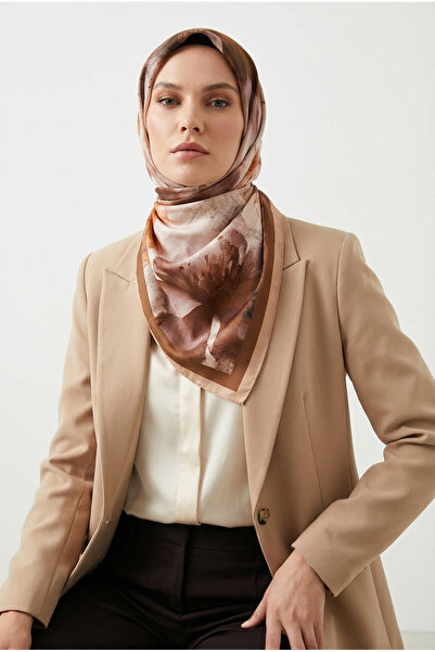 Akel Spring Scarf Pastel Floral Pattern New