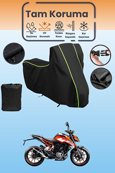 Dokaca Neo غطاء محرك متوافق مع KTM 250 Duke ABS باللون الأسود النيون قماش مجد...