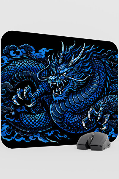 mousepad bastir Dragon Blue V2 48X40 XL Gaming Rubber Anti-Slip Base Mouse Pad Mouse Mat