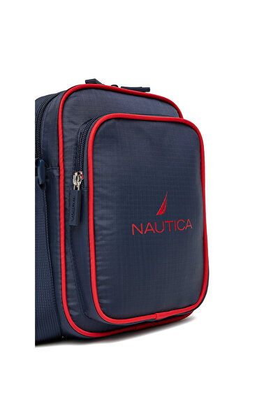 Nautica geantă de mână bărbătească, albastru marin