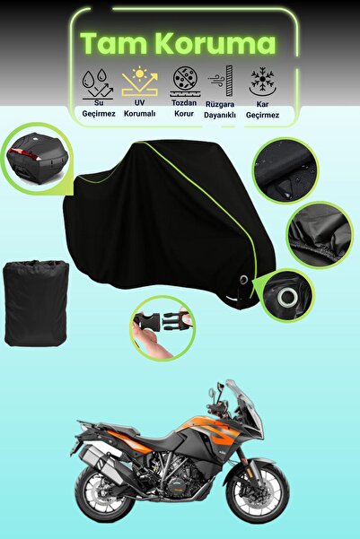 Dokaca Neo حقيبة خلفية وقفل أسود نيون قماش مجدّل متوافقة مع KTM 1290 Super Ad...