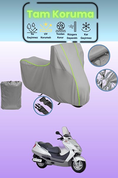 Dokaca Neo غطاء دراجة نارية رمادي نيون قماش مجدّل هوندا FES 250 فورسايت متواف...