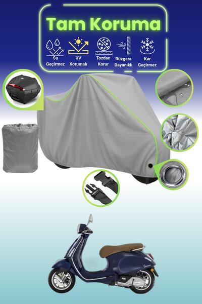 Dokaca Neo قماش رمادي نيون قماش مجدّل متوافق مع الدراجات النارية من نوع Vespa...