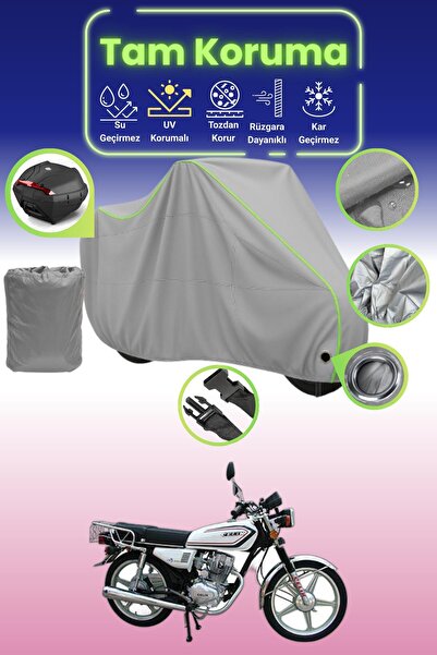 Dokaca Neo قماش دراجة نارية رمادي نيون قماش مجدّل متوافق مع قفل وحقيبة خلفية ...