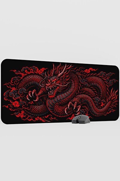 mousepad bastir Dragon Red V1 90X40 XXL Gaming Rubber Non-Slip Base Mouse Pad Mouse Mat