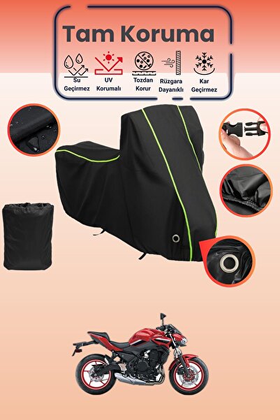 Dokaca Neo غطاء دراجة نارية متوافق مع كاواساكي Z 650، غطاء واقي من ماركة Blac...