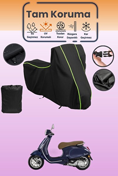 Dokaca Neo غطاء محرك متوافق مع Black Neon قماش مجدّل Vespa Primavera 150، غطا...