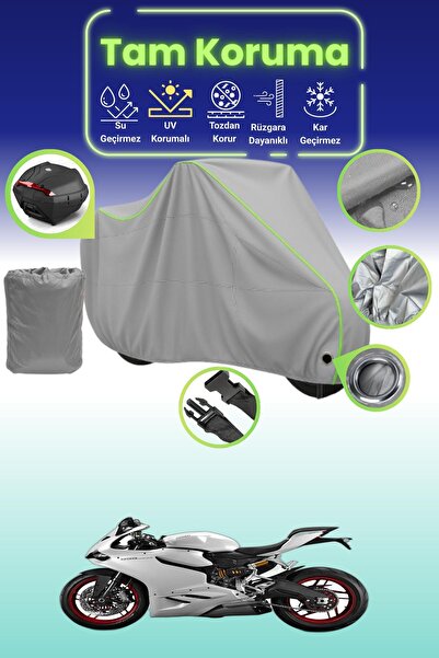 Dokaca Neo حقيبة خلفية رمادية نيون قماش مجدّل متوافقة مع دوكاتي بانيجالي 899،...