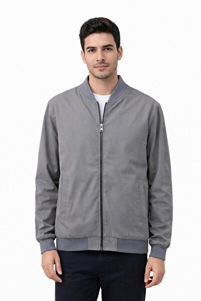 FBI Leather Coat Patterned Nubuck Leather