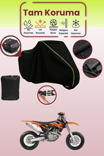 Dokaca Neo حقيبة خلفية باللون الأسود النيون قماش مجدّل متوافقة مع KTM 450 SMR...