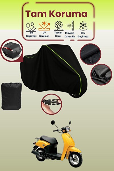 Dokaca Neo حقيبة خلفية باللون الأسود النيون قماش مجدّل متوافقة مع هوندا توداي...