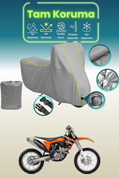 Dokaca Neo غطاء محرك متوافق مع KTM 350 SXF باللون الرمادي النيون قماش مجدّل، ...