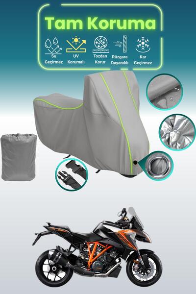 Dokaca Neo غطاء حماية رمادي نيون قماش مجدّل متوافق مع KTM 1290 Super Duke GT،...