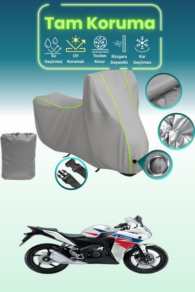 Dokaca Neo غطاء محرك متوافق مع هوندا CBR 125 R من Gray Neon قماش مجدّل، غطاء ...