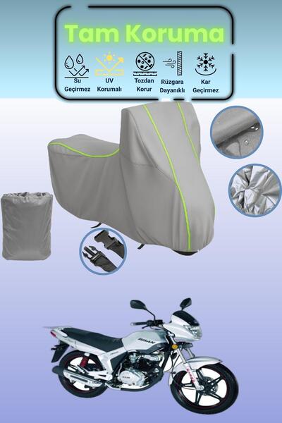 Dokaca Neo غطاء دراجة نارية رمادي نيون قماش مجدّل بيسان سونواي FKS 125 متوافق...
