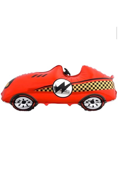 Çemrek Süs Parti Large Retro Red Car Foil Balloon 110 cm