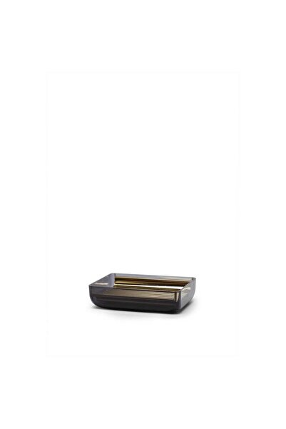 Prima Nova Tuscany Transparent Black Gold Solid Soap Dispenser