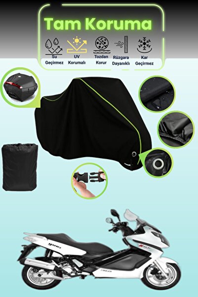 Dokaca Neo قفل أسود نيون قماش مجدّل وحقيبة خلفية متوافقة مع Yuki QM250T، أكبر...