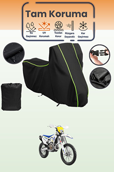 Dokaca Neo غطاء محرك متوافق مع Black Neon قماش مجدّل Husqvarna FE 450، غطاء و...