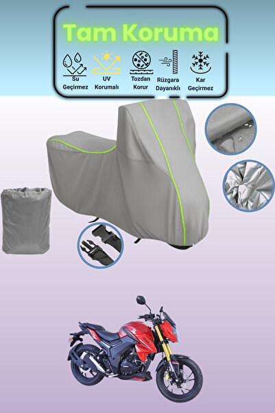 Dokaca Neo غطاء دراجة نارية متوافق مع Gray Neon قماش مجدّل Arora ARS 200، غطا...