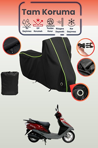 Dokaca Neo غطاء دراجة نارية متوافق مع موديل Mondial 125 NT باللون الأسود الني...