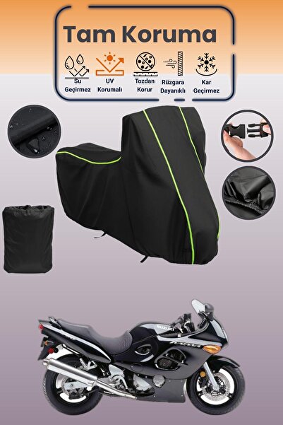 Dokaca Neo غطاء محرك متوافق مع سوزوكي GSX 750 F باللون الأسود النيون قماش مجد...