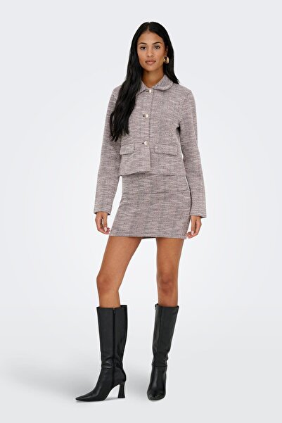 ONLY Jdy Lissy Jarse Women's Mini Skirt Beige