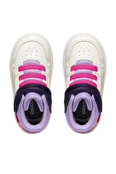 Geox Girls Sneakers White/Lavender B Eclyper