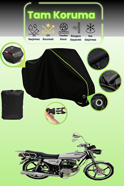 Dokaca Neo قماش دراجة نارية متوافق مع Kuba Cheetah 180-FC باللون الأسود النيو...