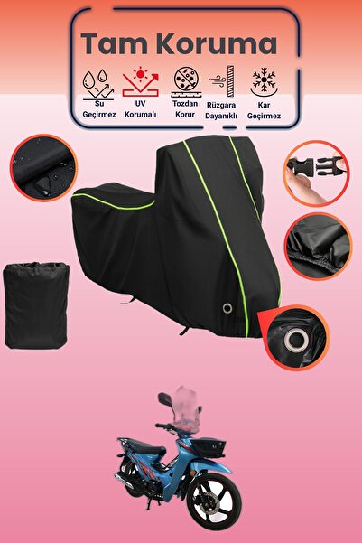 Dokaca Neo غطاء دراجة نارية متوافق مع أباتشي ميرا، غطاء واقي من ماركة Black N...