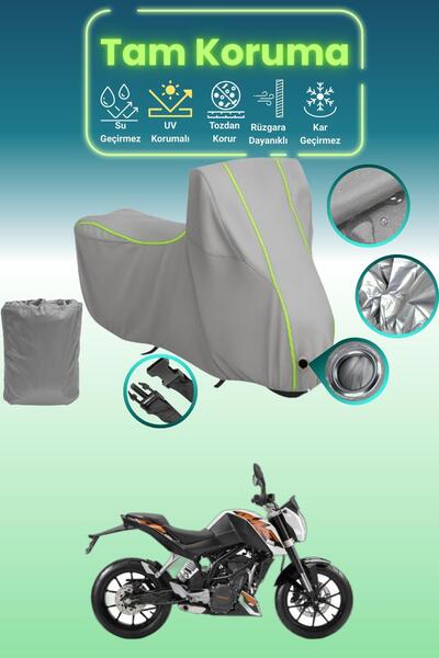 Dokaca Neo غطاء محرك متوافق مع KTM قماش مجدّل Lock من Gray Neon، متوافق مع KT...