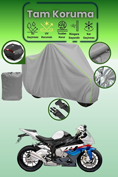 Dokaca Neo حقيبة خلفية رمادية نيون قماش مجدّل متوافقة مع BMW S 1000 RR HP Mot...