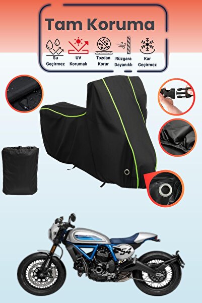 Dokaca Neo غطاء دراجة نارية متوافق مع دوكاتي سكرامبلر كافيه ريسر من نوع بلاك ...