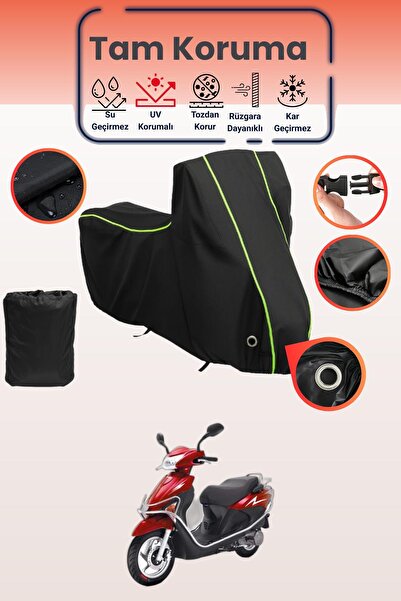 Dokaca Neo غطاء دراجة نارية متوافق مع Kuba Matrix قماش مجدّل باللون الأسود ال...